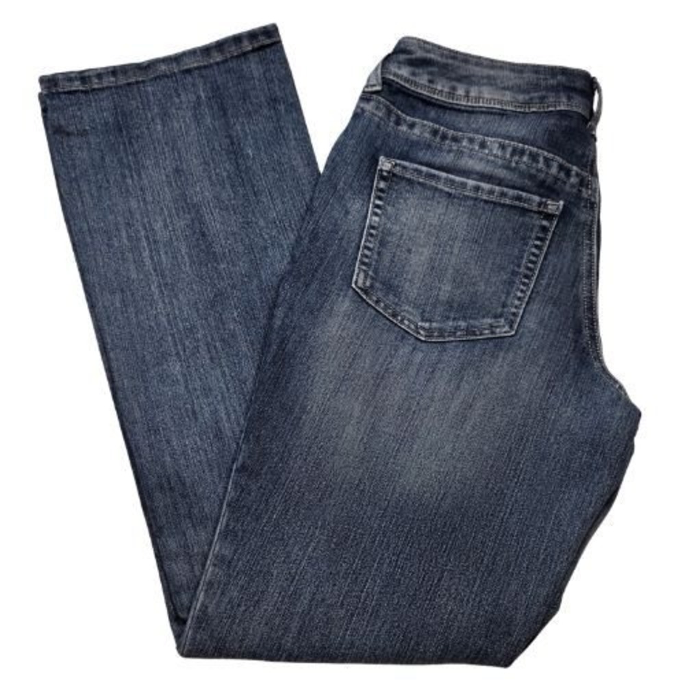 Maurices High Rise Curvy Bootcut Jeans Womens 6 Dark Wash Blue Mid Rise Stretch